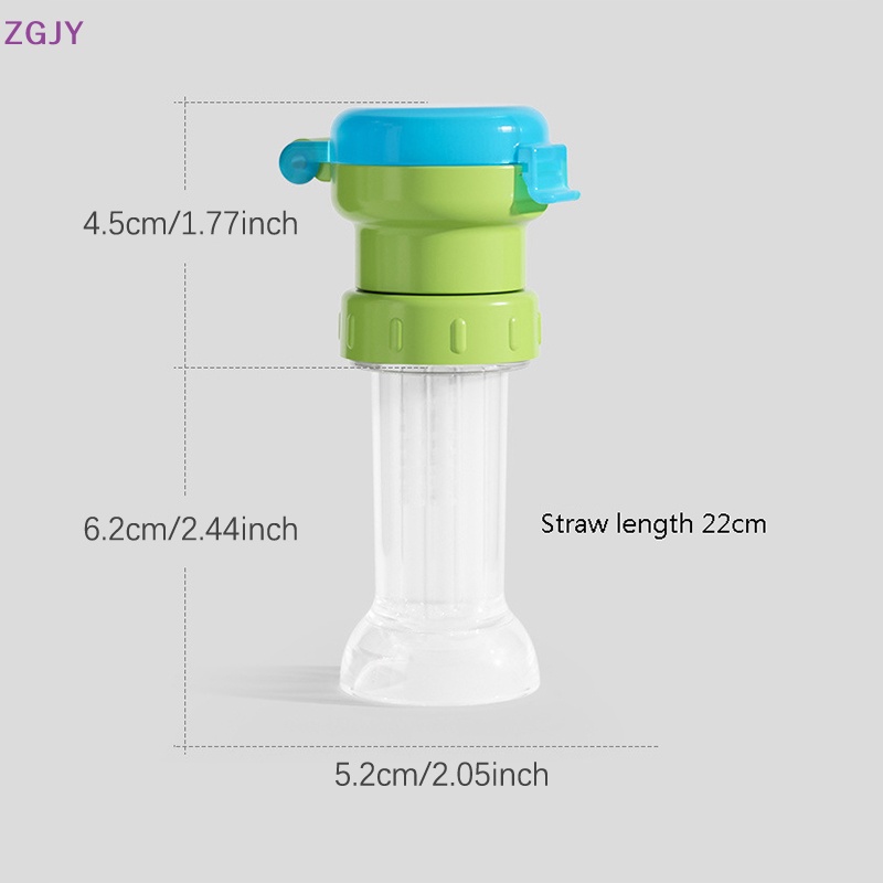 Bình Nước Silicone 2 Trong 1 Chống Bụi Bẩn Kèm Ống Hút Tiện Dụng Mới