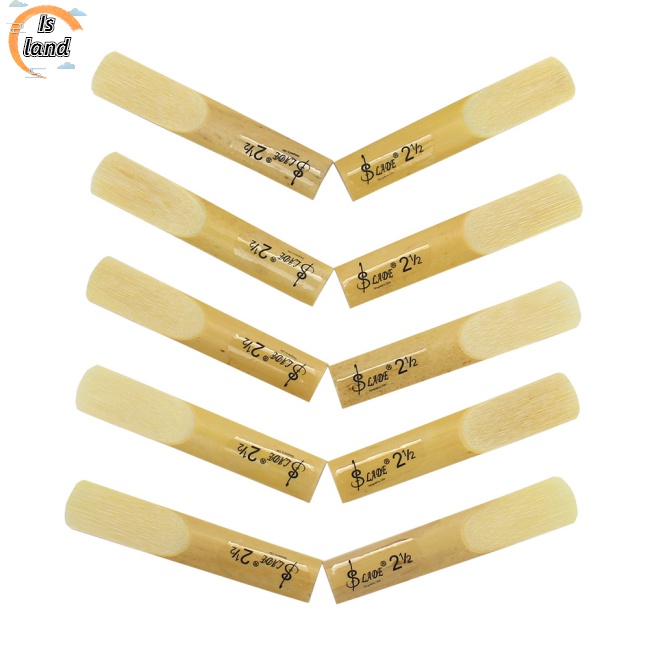 Bộ 10 Miếng Đệm Kèn Saxophone 2.5 Bằng Tre Trong Suốt Kèm Hộp Đựng Chuyên Dụng