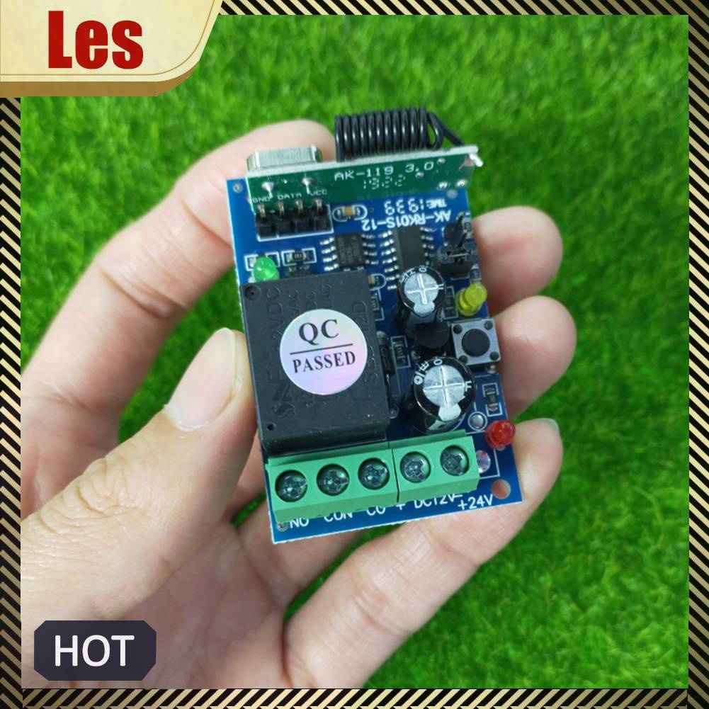 Điều Khiển Từ Xa Không Dây DC 12V 433MHz Cho Cổng Đèn