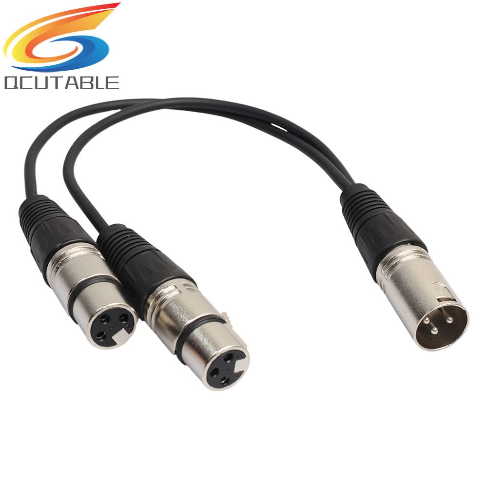 Cáp Nối Dài XLR 3 Pin Male Sang 2 XLR Female