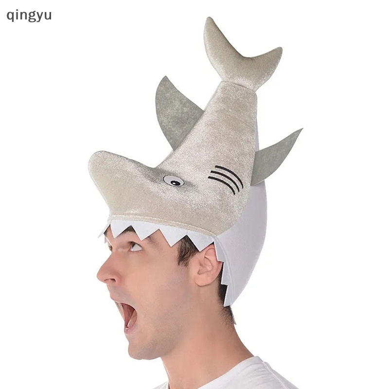 Mũ Cá MậP Lông Nhung Halloween Cho NgườI LớN