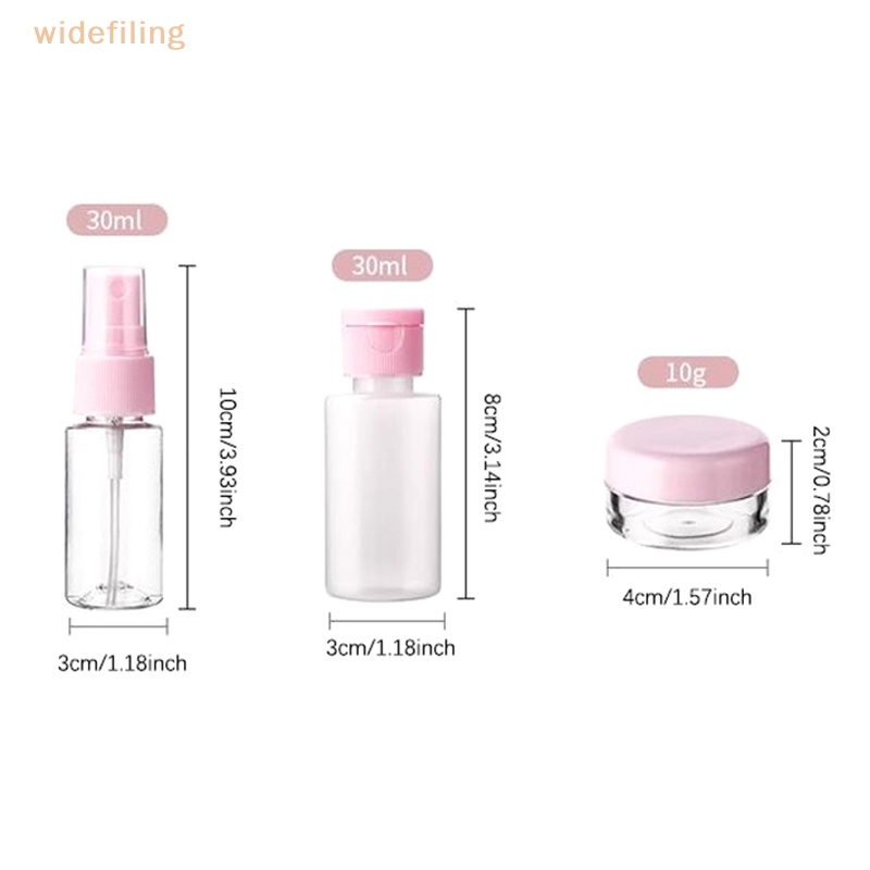 Set 5 / 8 Lọ Nhựa Rỗng Trong Suốt Mini Đựng Mỹ Phẩm Du Lịch Tiện Lợi