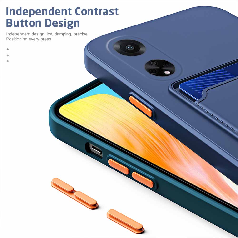 Ốp Lưng Silicone ChốNg SốC Có Ngăn ĐựNg Thẻ Cho Oppo A98 Oppo A1 A 98 98A Oppoa1 5G 6.72Inch