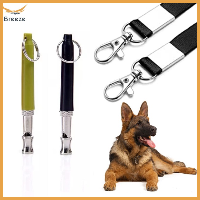 Set 2 Còi Thổi Huấn Luyện Thú Cưng Bằng Thép Không Gỉ