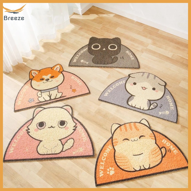 Thảm Lót Đa Năng Chống Văng Cát / Bắn Nước Thiết Kế Nhỏ Gọn Dễ Thương Cho Mèo Cưng