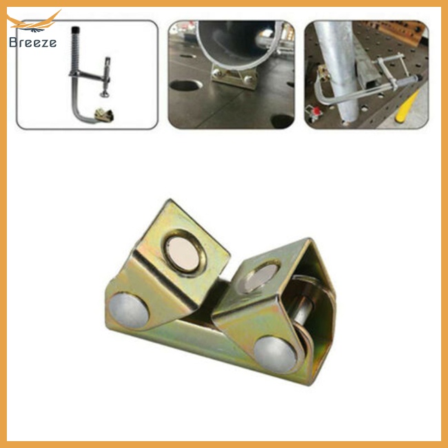 1 Giá Đỡ Kẹp Hàn Chữ V Bằng Kim Loại Từ Tính Có Thể Điều Chỉnh