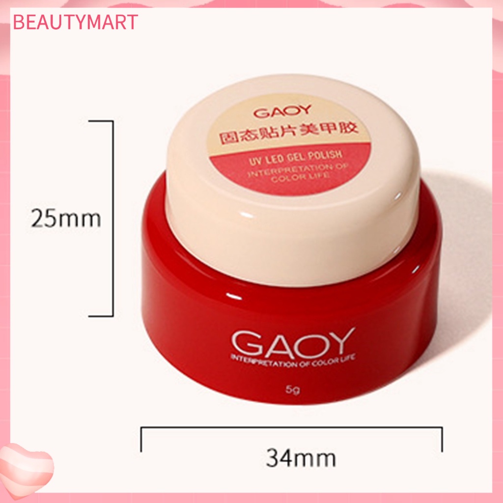 Bộ Móng Tay Giả 5g Màu Trơn Không Dính Dễ Dàng Làm Trắng Không Bong Bóng Khí DIY