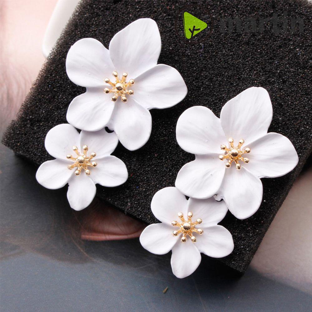 Bông tai hình hoa nhiều màu sắc phong cách Boho thiết kế thời trang mùa hè cho nữ