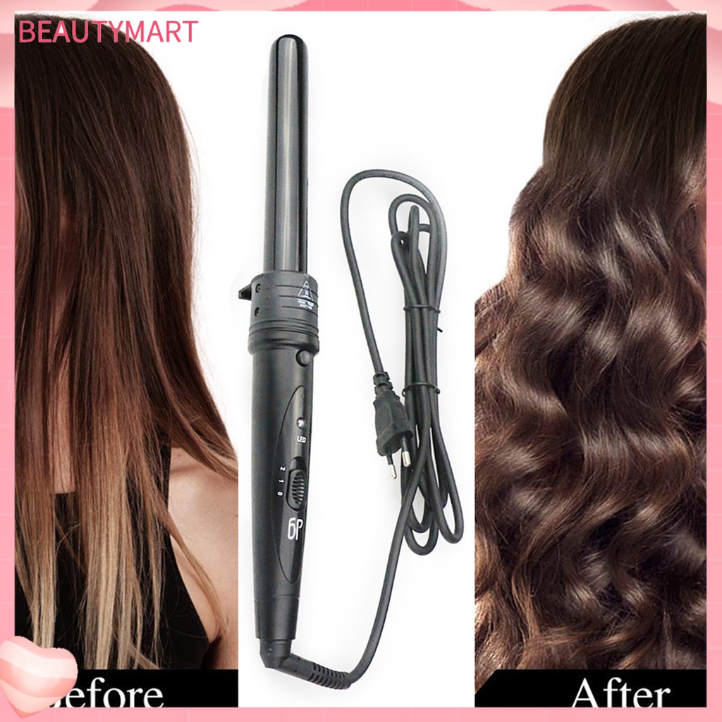 1 Bộ Ống Uốn Tóc 6 Trong 1 Bằng Gốm Tourmaline Thông Dụng An Toàn