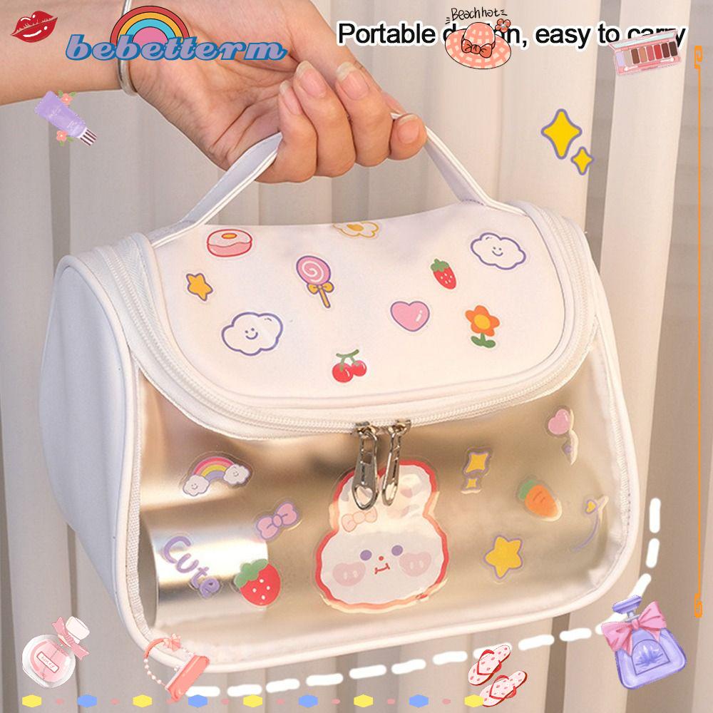 BEBETTERM Túi Đựng Đồ Trang Điểm Đa Năng Sức Chứa Lớn Có Khóa Kéo