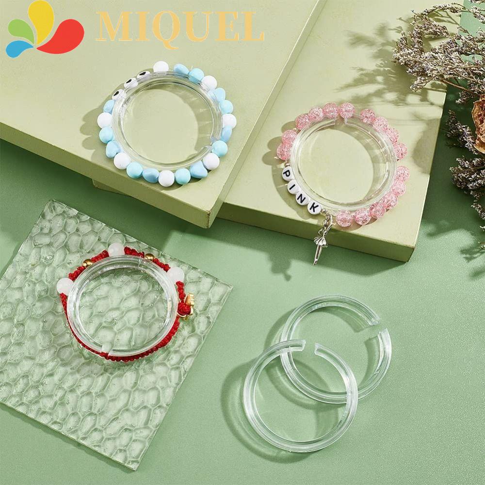 Set 10 Giá Đỡ Trưng Bày Trang Sức Hình Tròn Bằng Acrylic Trong Suốt