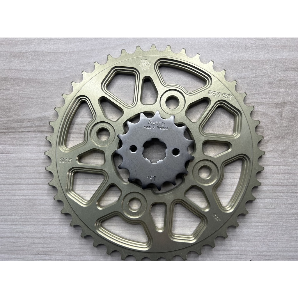 Dĩa nhôm 7075 dành cho WINNER-SONIC size 42T-43T-44T kèm nhông RECTO