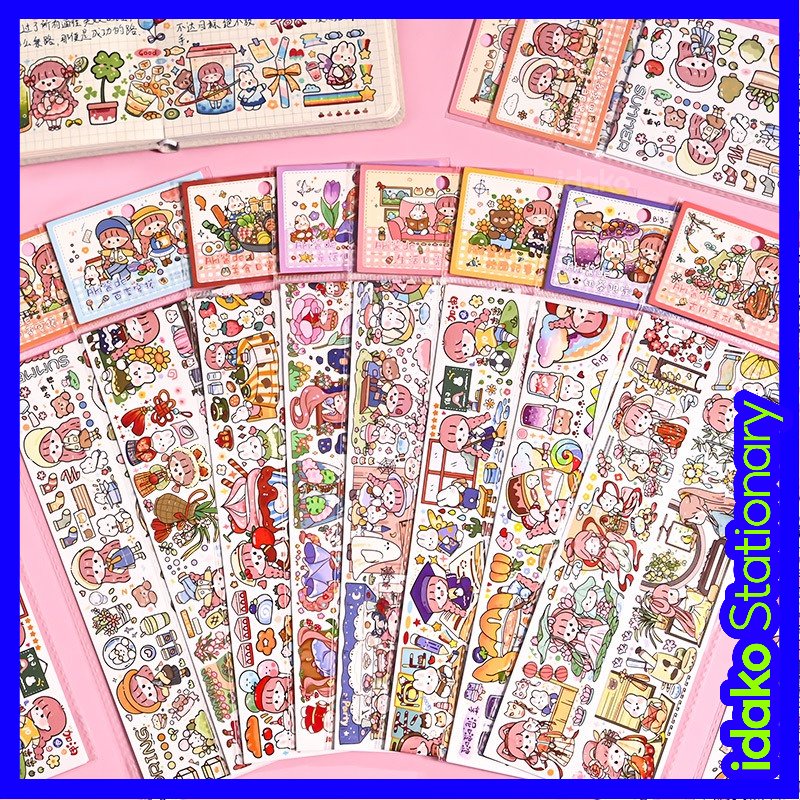 Băng Keo Washi Họa Tiết Nhân Vật Hoạt Hình Dễ Thương CT219
