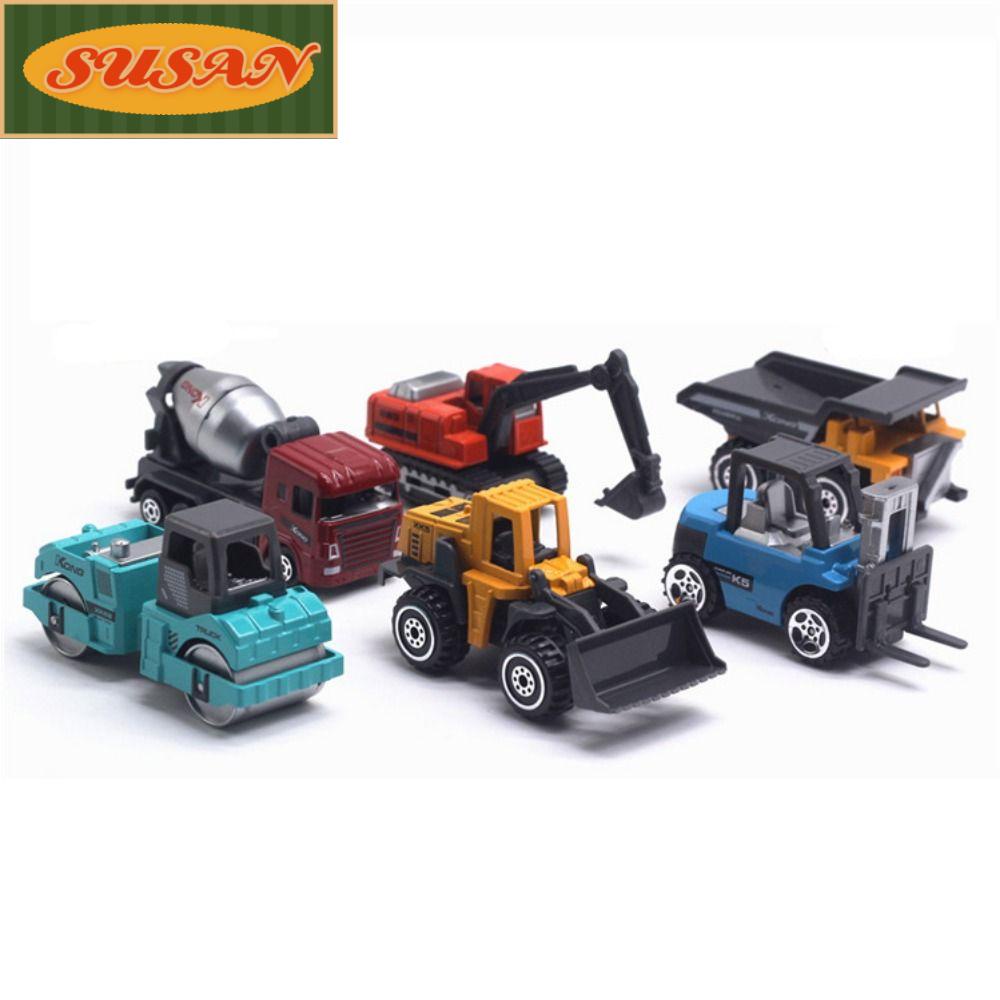 SUSANS Bộ Đồ Chơi Xe Công Trường Bằng Hợp Kim Cho Bé
