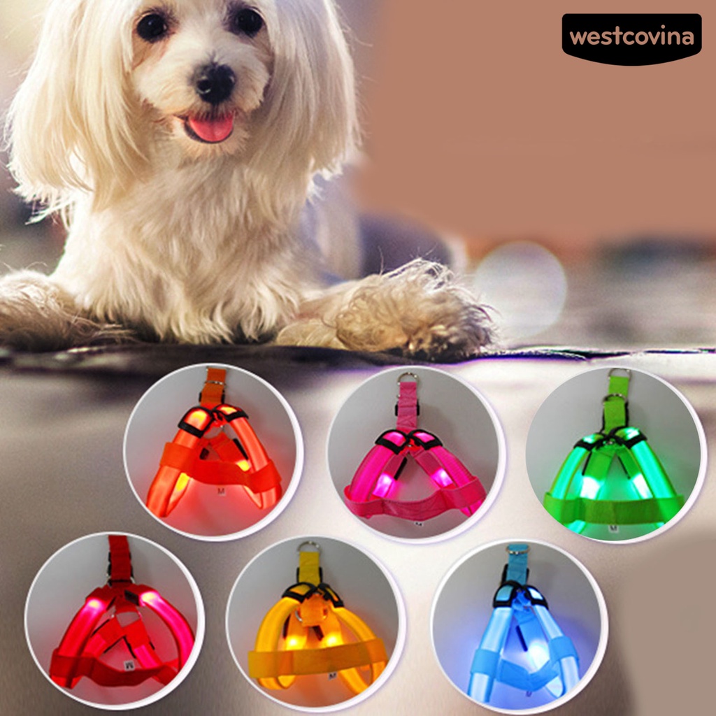 [COD]♞Dây Dắt Thú Cưng Đi Dạo Bằng Polyester Siêu Mềm Chống Mài Mòn Có Đèn LED Tiện Dụng Cho Cún Cưng