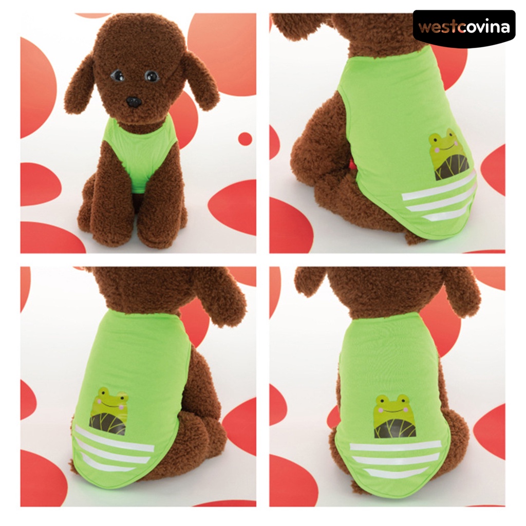 [COD]♞Áo Thun Polyester Mỏng Thoáng Khí In Họa Tiết Thời Trang Mùa Hè Cho Cún Cưng