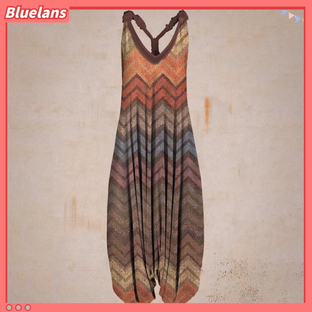 [BLS] Áo liền quần In Họa Tiết Dân Tộc Phong Cách Đường Phố Phù Hợp Với Tất Cả Các Bữa Tiệc Dành Cho Nữ