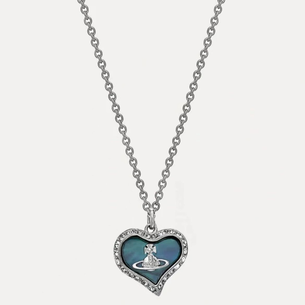 VIVIENNE WESTWOOD Tình Yêu Kim Cương Necklace Saturn Pendant