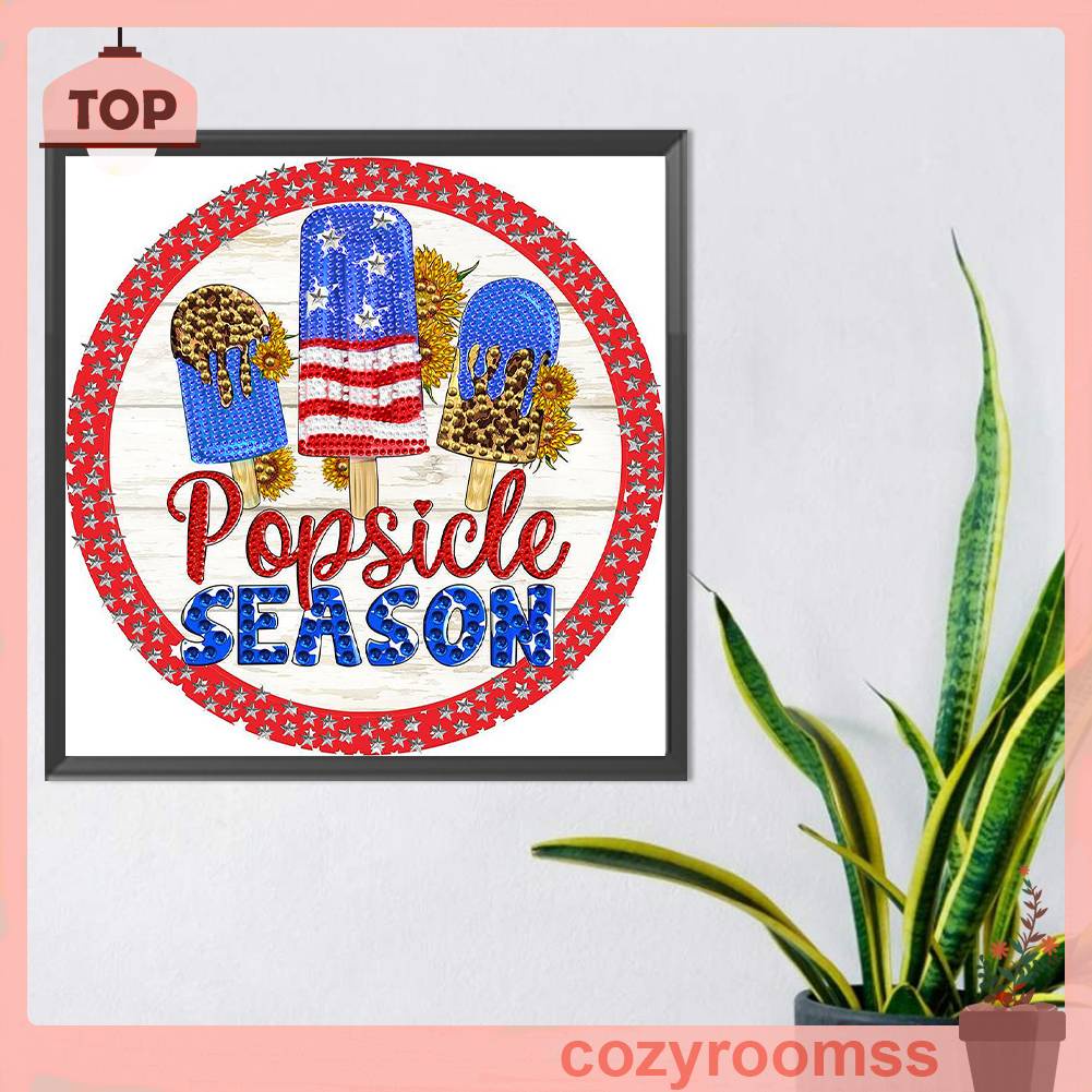 Bộ Tranh Đính Đá 5D Tự Làm Trang Trí Ngày Độc Lập