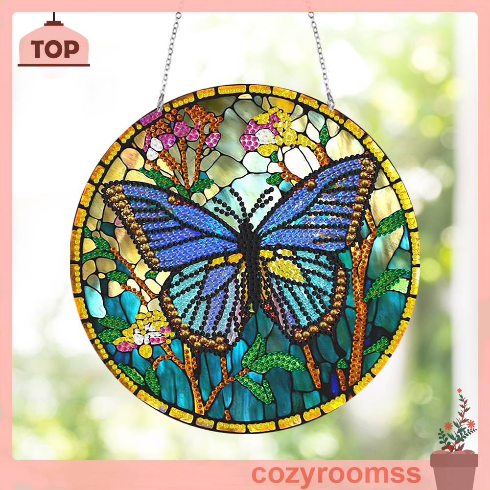 Bộ Tranh Đính Đá DIY Mặt Kính Giả Kim Cương Treo Tường Trang Trí Nhà Ở