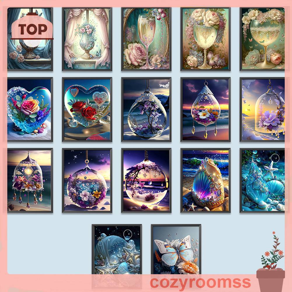 Tranh Đính Đá Kim Cương Toàn Bộ 5D DIY Hình Vẽ Bướm