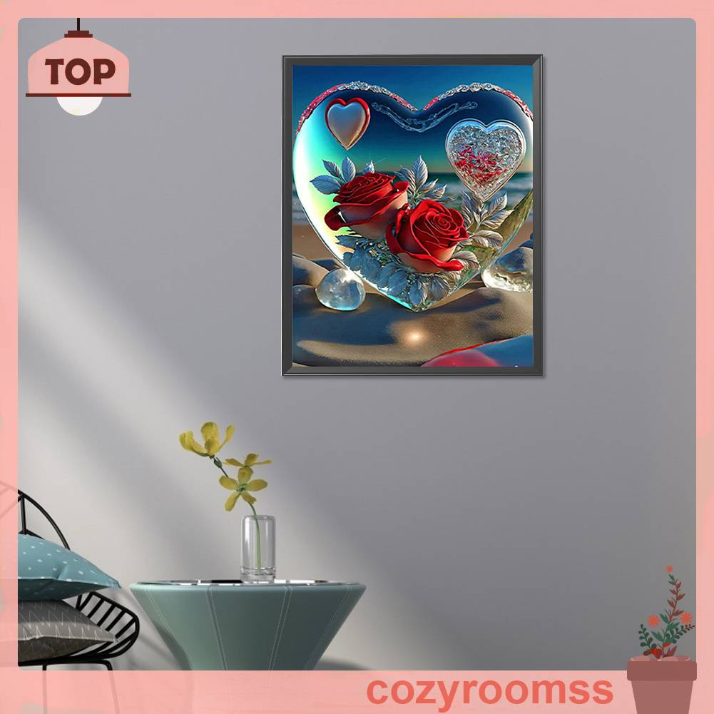 Bộ Tranh Đính Đá 5D Họa Tiết Vỏ Sò Độc Đáo DIY Dùng Trang Trí Nhà Cửa