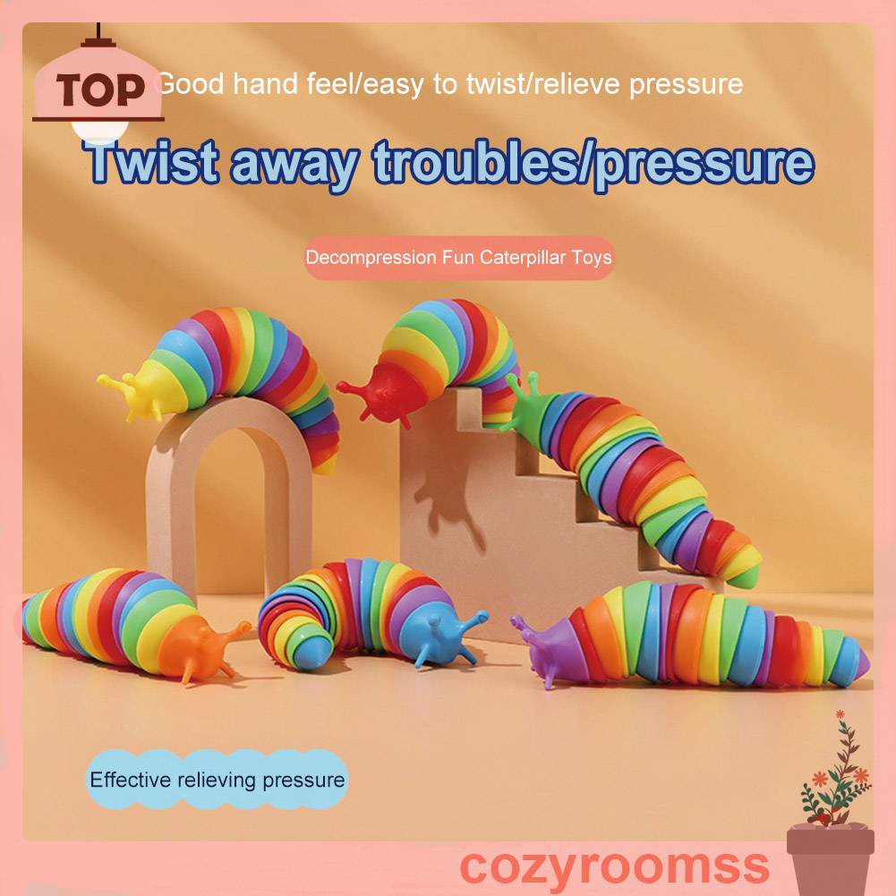 Đồ Chơi Con Sâu Dễ Thương Để Bàn Trang Trí Văn Phòng Trẻ Em