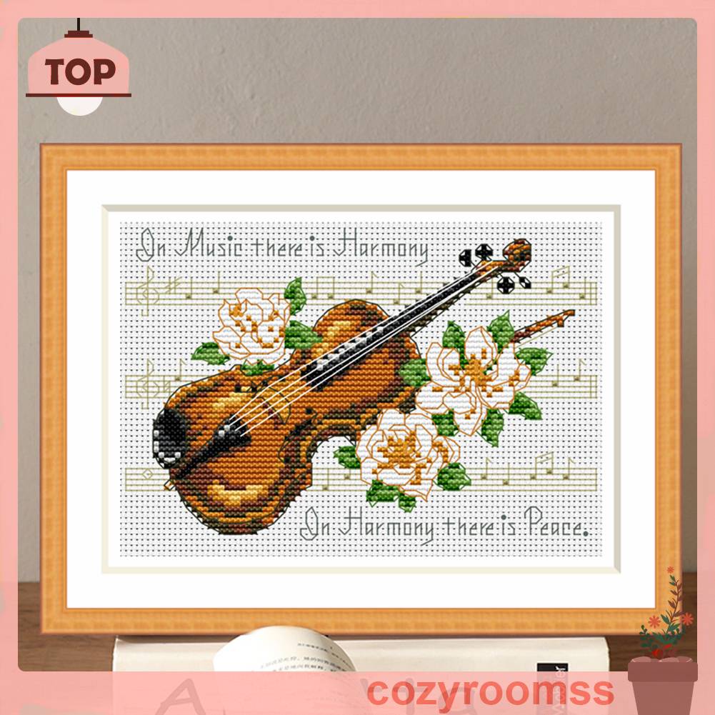 Bộ Tranh Thêu Chữ Thập 11CT Hình Đàn Violin