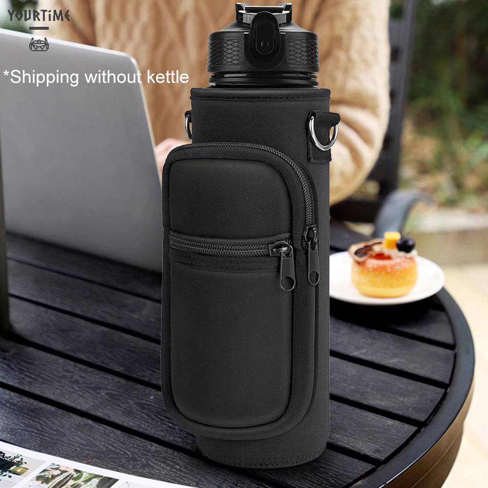 Túi Đựng Bình Nước 1000ML Bằng Cao Su Tổng Hợp Có Dây Đeo Vai Điều Chỉnh Đ