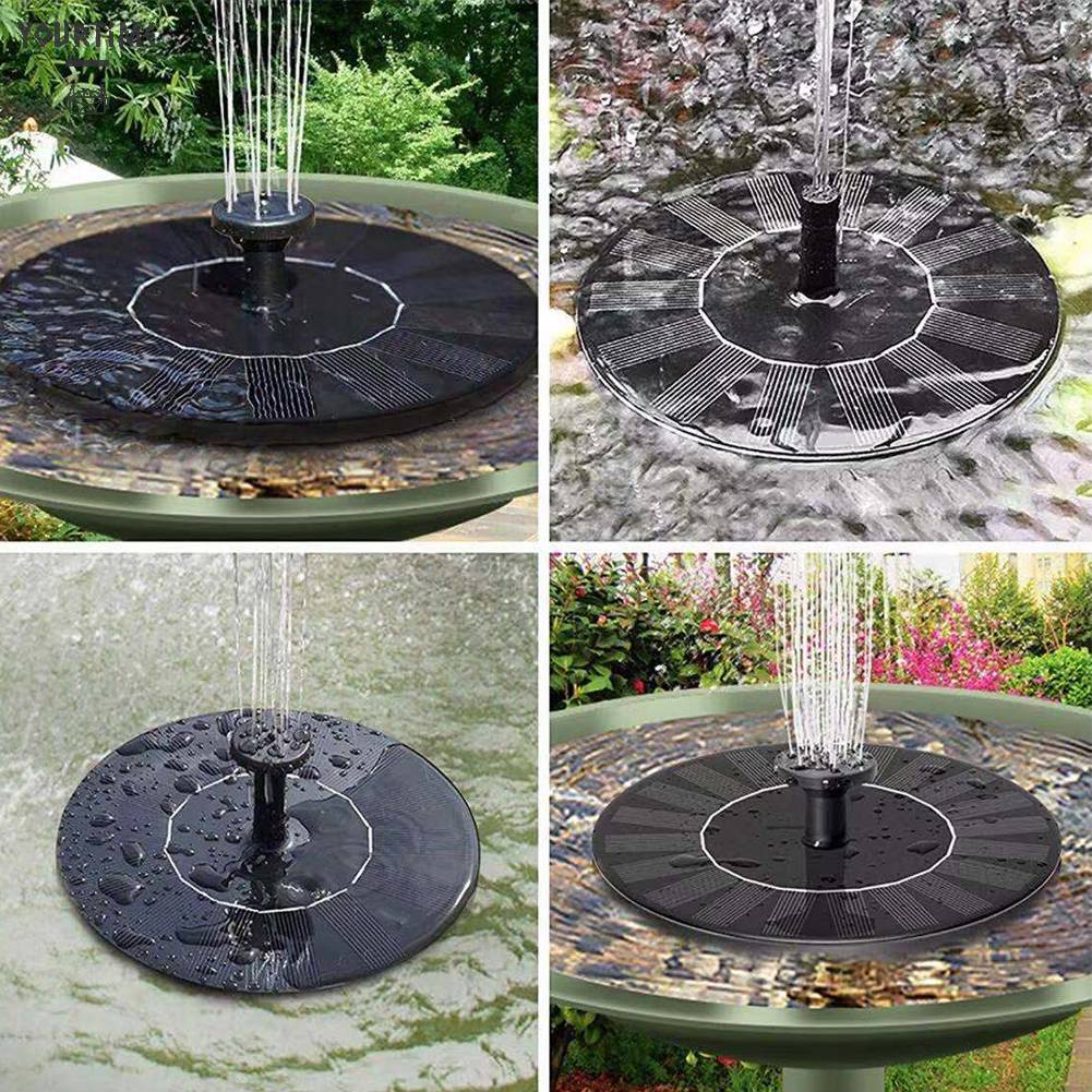Máy Bơm Phun Nước Bằng Năng Lượng Mặt Trời 13 / 16cm Trang Trí Sân Vườn Ngoài Trời
