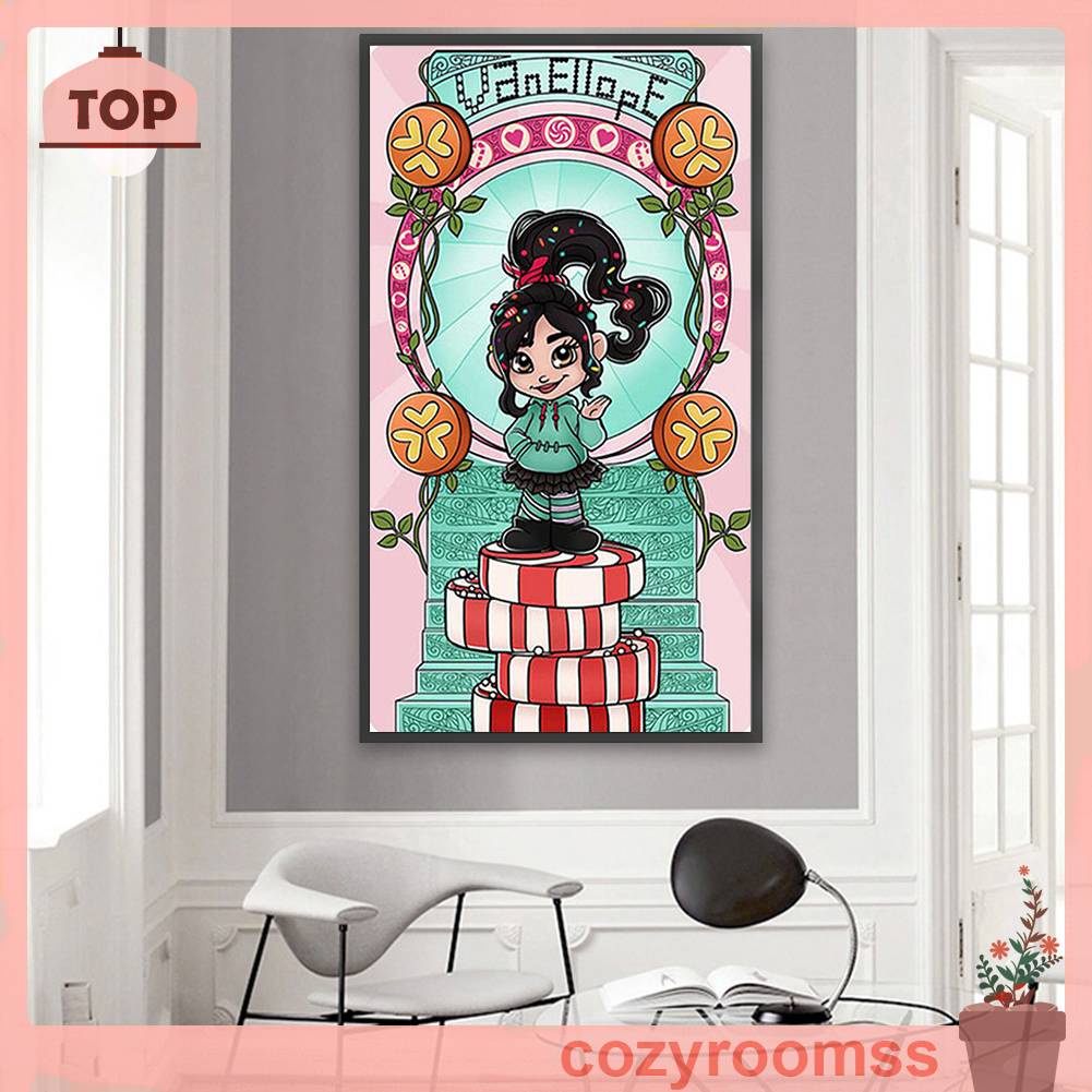 Tranh Đính Đá Kim Cương Toàn Bộ 5D DIY Hình Vẽ Công Chúa