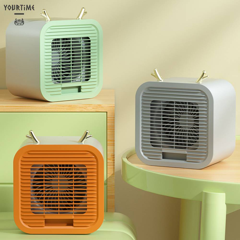 Quạt Làm Mát Để Bàn Bằng Pha Lê Có Thể Sạc Lại