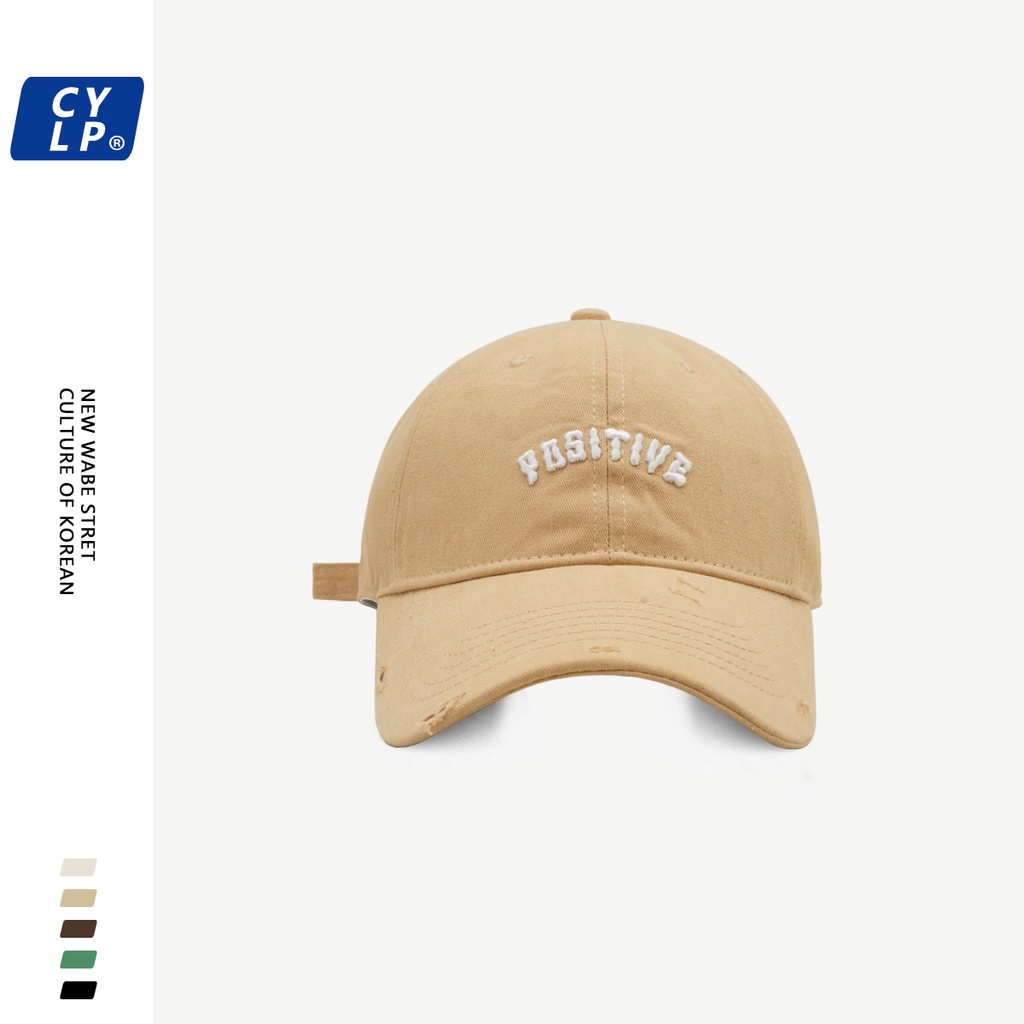 Mũ Lưỡi Trai Thêu Chữ Phong Cách Hip Hop Đường Phố Hàn Quốc Thời Trang Xuân Hè Cho Nam Và Nữ