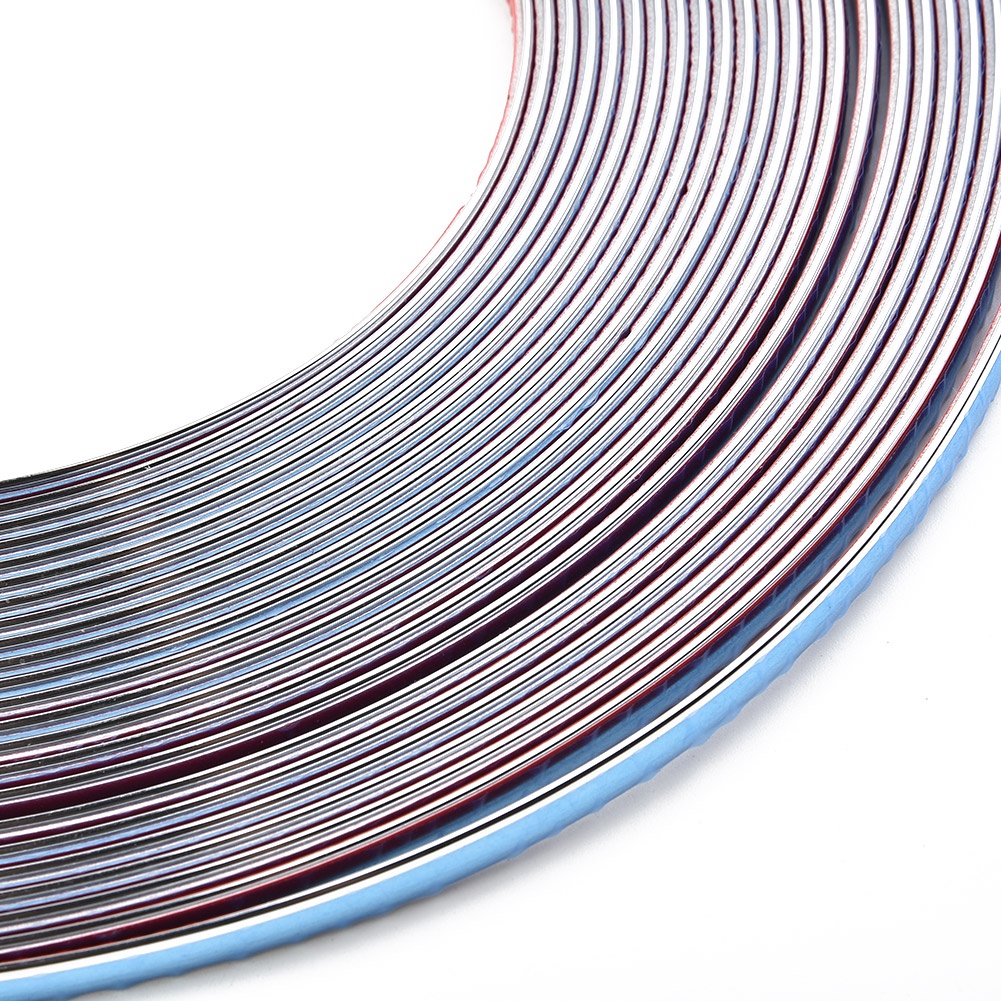 Dải Chrome PVC Mềm Linh Hoạt Màu Bạc Chuyên Dụng Cho Trang Trí