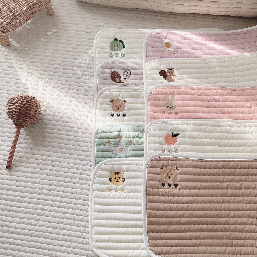 Lót đầu Monona / lót gối siêu mỏng điều hoà dùng lót lên gối, gối chống trào, lót đầu thấm mồ hôi cho bé