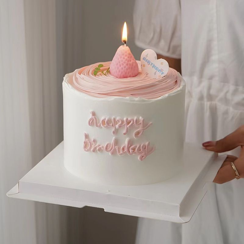 Nến Trang Trí Bánh Kem Hình Trái Dâu