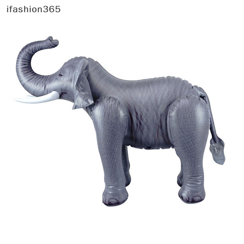 Bong Bóng PVC Bơm Hơi Hình Động Vật / Thỏ / Hươu Cao Cổ / Voi Dùng Làm Quà Tặng Cho Bé Ifashion3