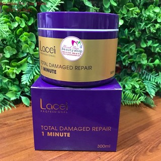 Kem hấp ủ tóc phục hồi 1 phút LACEI Total Damaged Repair 1 Minute 300ml-new