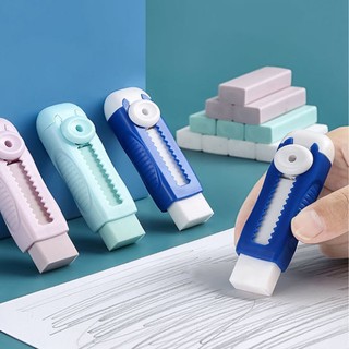 Morandi cục tẩy lõi thay thế sáng tạo có thể thu gọn cho kỳ thi / bút viết mini hữu ích nhấn và kéo cục văn phòng