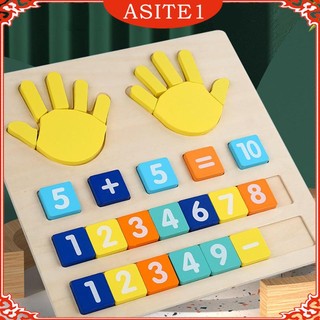 [mầm non bổ sung số ngón tay đếm đồ chơi học giáo dục sớm đồ chơi toán montessori cho du lịch đồ chơi hoạt động mầm non