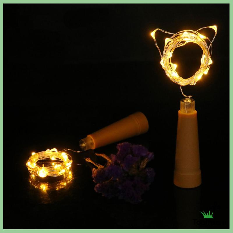 Dây Đèn LED Micro Hình Nút Bần Dùng Trang Trí Tiệc Cưới / Giáng Sinh