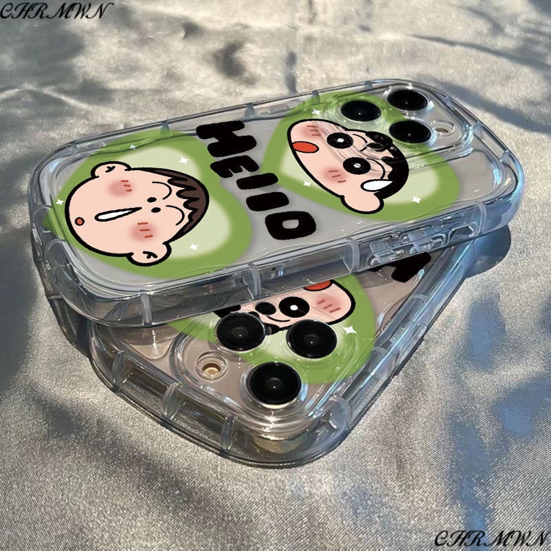 Ốp Điện Thoại Dẻo Họa Tiết Hoạt Hình Cậu Bé Bút Chì Cho Iphone12 Shin-Chan Max 14Proxr11