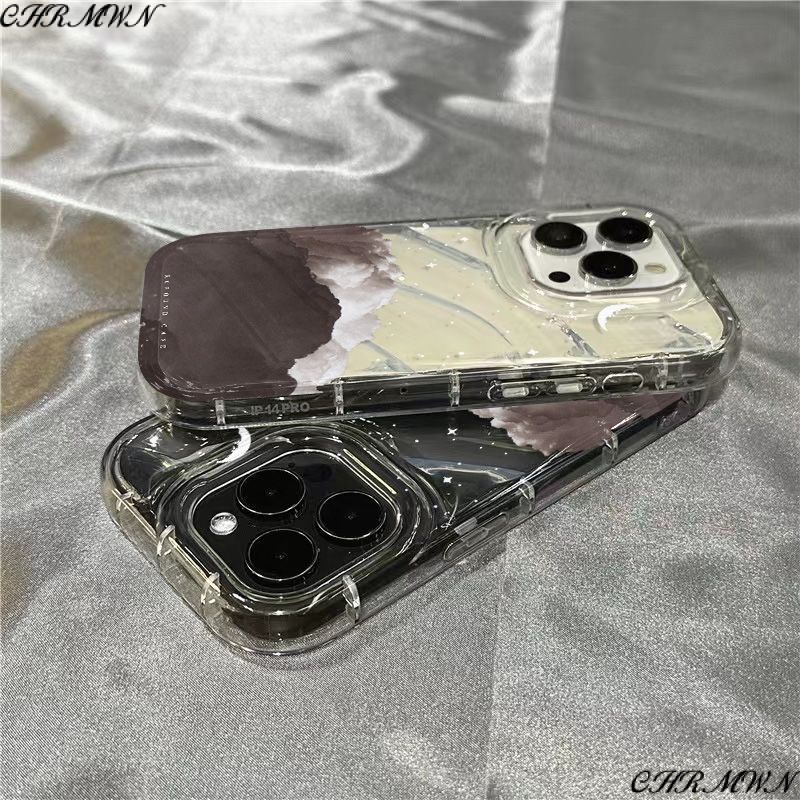 Ốp Điện Thoại Mềm Trong Suốt In Hình Đám Mây Cho Iphone 14Promax 1312 / 11 7 / 8plus xr / sins XGUW