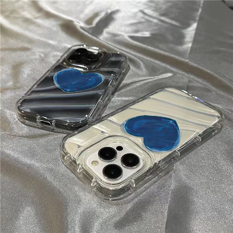 Ốp Điện Thoại Dẻo Trong Suốt Họa Tiết Trái Tim Phong Cách Graffiti Cho iPhone14promax1312 / / xr 7 / 8Splus 11