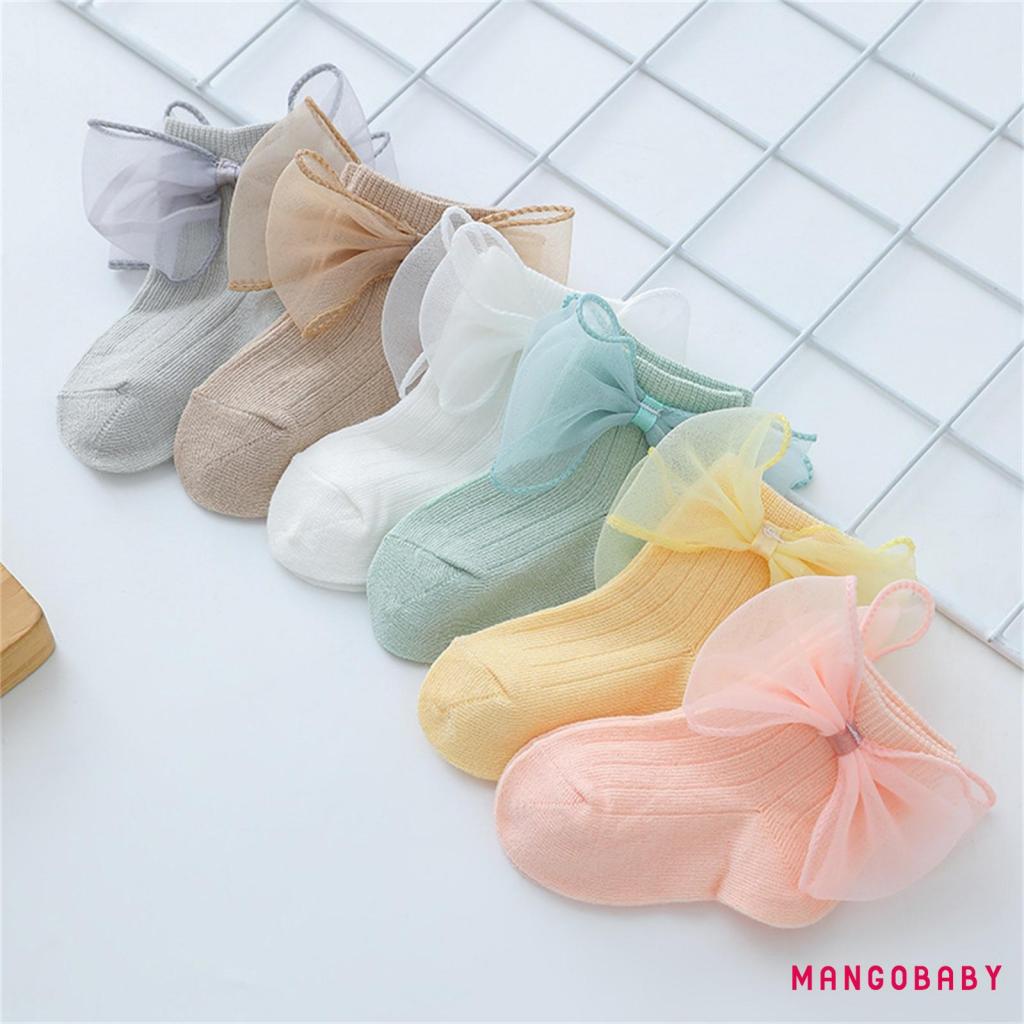 Vớ Công Chúa Đính Nơ Dễ Thương Cho Bé Gái