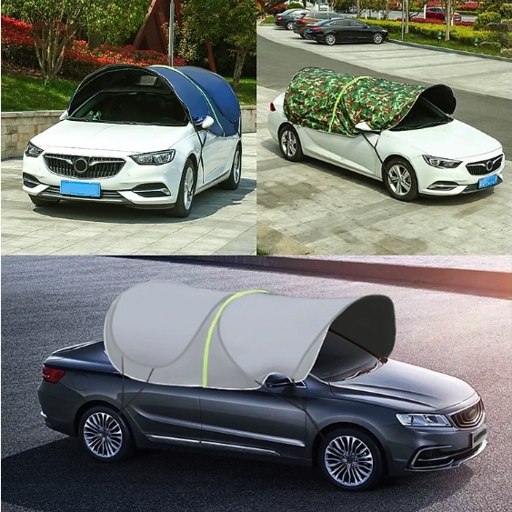 Bạt phủ che nắng ô tô Tự Bung Double O chống nắng chống mưa hiệu quả SUPPER DECOR