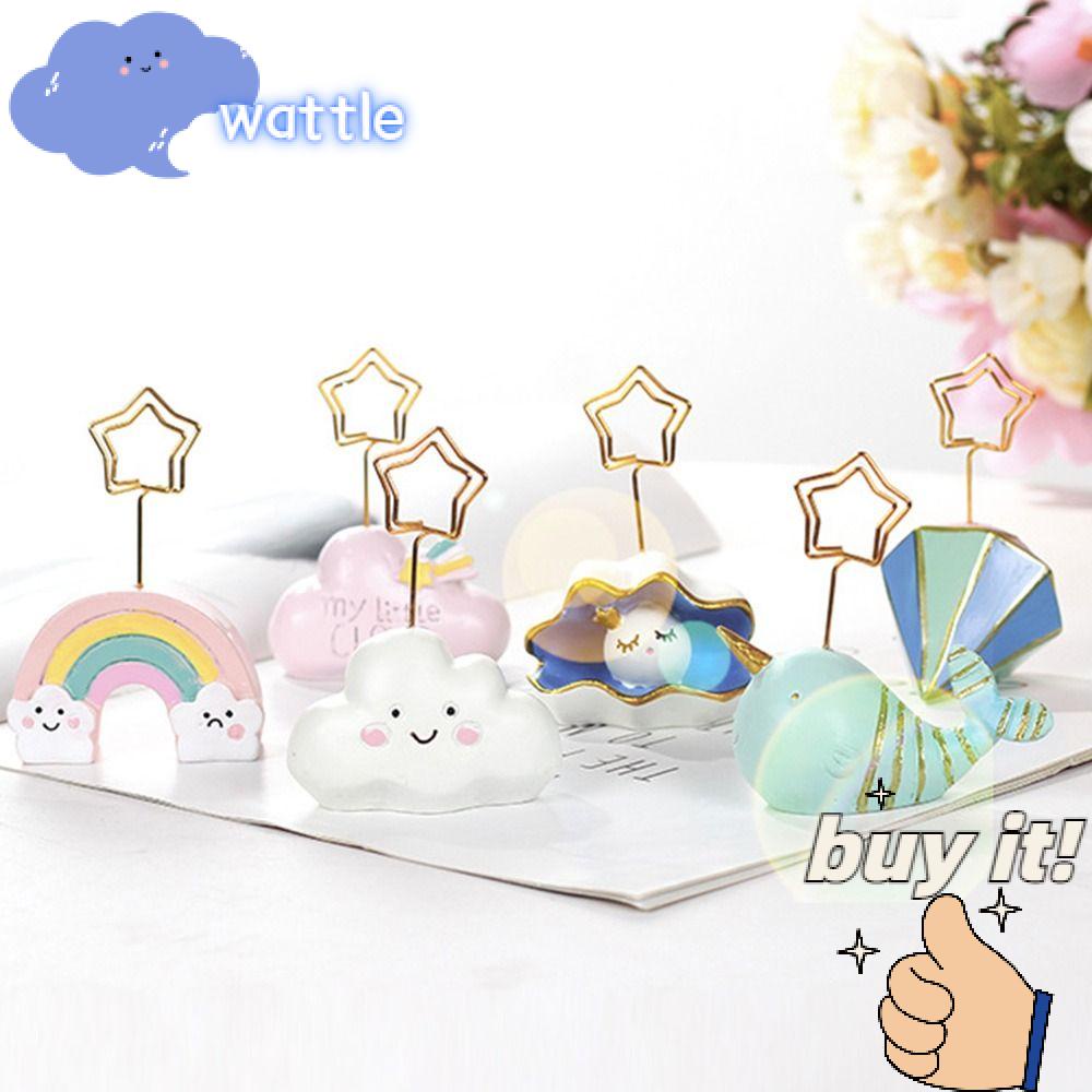 Kẹp Ảnh Hình Cá Voi / Vỏ Sò / Đám Mây / Cầu Vồng