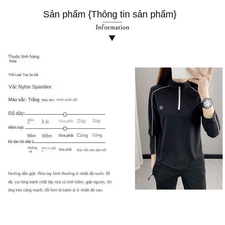 Áo Thun Thể Thao Tay Dài Chất Liệu Thấm Hút Khô Thoáng Nhanh Chóng