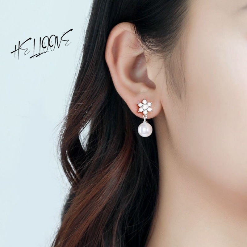 Bông Tai 925 Bông Tai Ilver Phong Cách Oran Bông Tai Thả Bông Tai Bông Tai Đơn Giản Tính Khí