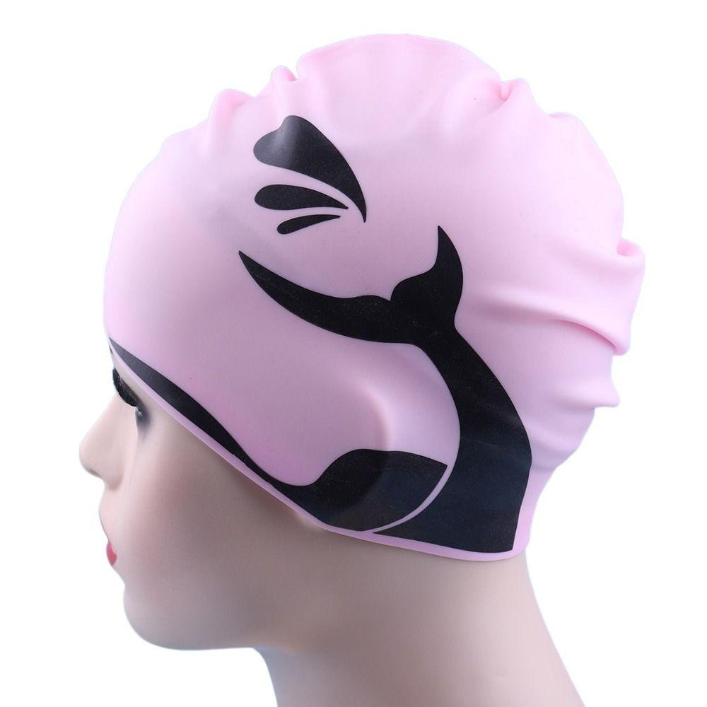 Giovanni Mũ Bơi Silicon Họa Tiết Đuôi Cá Chống Thấm Nước Trọng Lượng Nhẹ